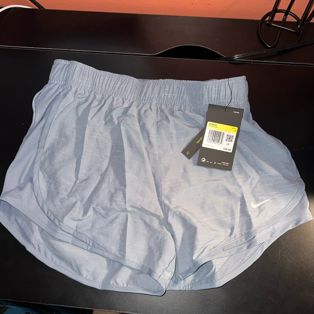 Nike shorts womens size small NWT — blue grayish